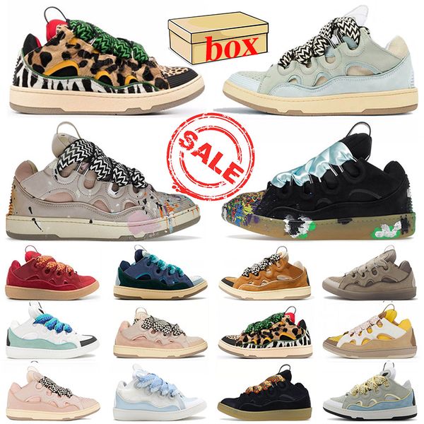luxury designer casual shoe laceup extraordinary embossed leather curb sneakers calfskin nappa platform sole fashion women men trainers, Black
luxury designer casual shoe laceup extraordinary embossed leather curb sneakers calfskin nappa platform sole fashion women men trainers, Black