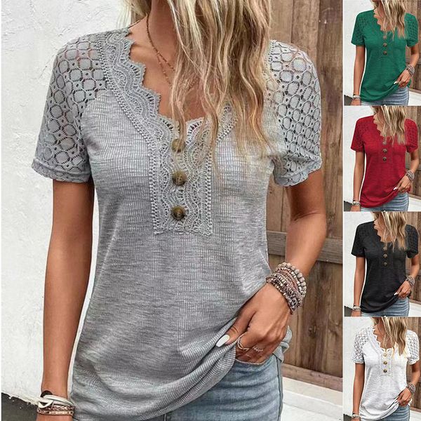 women's t-shirt summer comfortable casual short sleeve t-shirt women's solid lace spliced v-neck y2k harajuku pull up street cloth, White
women's t-shirt summer comfortable casual short sleeve t-shirt women's solid lace spliced v-neck y2k harajuku pull up street cloth, White