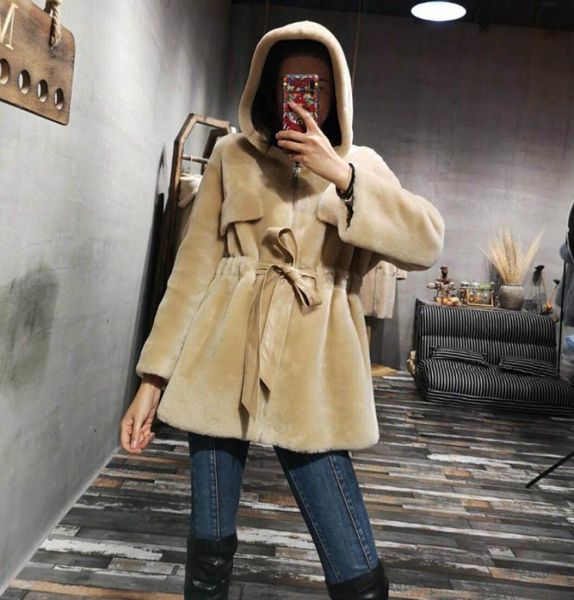 oftbuy 2020 doublefaced fur coat hood winter jacket women real merino sheep fur genuine leather belt warm streetwear outerwear7632757, Black
oftbuy 2020 doublefaced fur coat hood winter jacket women real merino sheep fur genuine leather belt warm streetwear outerwear7632757, Black