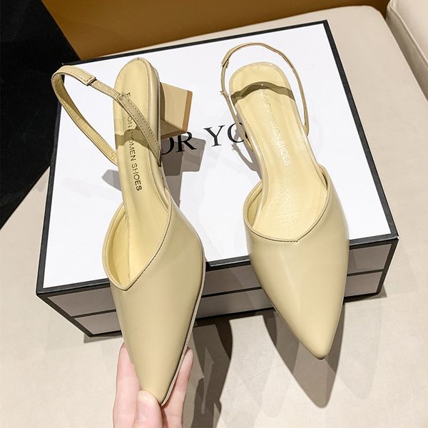 dress shoe's heeled sandals summer fashion pointed toe square heel candy color ladies mules shoes party wedding women pumps 230710, Black
dress shoe's heeled sandals summer fashion pointed toe square heel candy color ladies mules shoes party wedding women pumps 230710, Black
