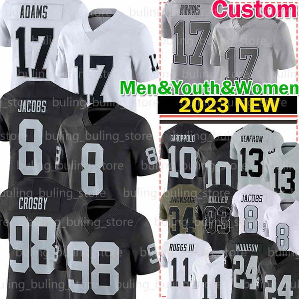 17 davante adams 98 maxx crosby football jersey 8 josh jacobs jimmy garoppolo hunter renfrow las vegas raiders charles woodson bo jackson ja, Black;red
17 davante adams 98 maxx crosby football jersey 8 josh jacobs jimmy garoppolo hunter renfrow las vegas raiders charles woodson bo jackson ja, Black;red