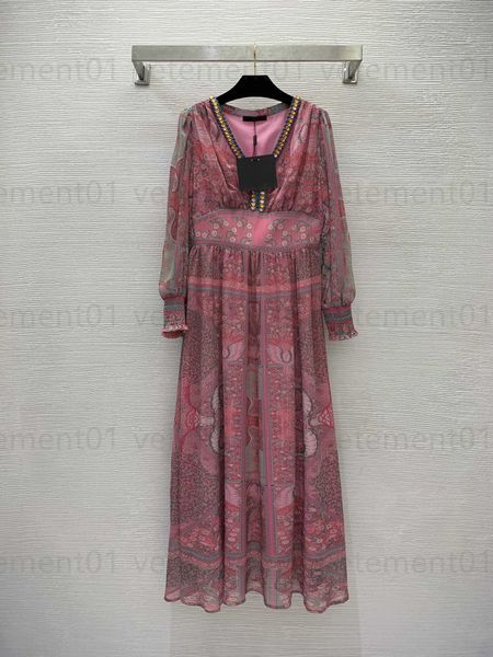 casual dress designer dresses for women vacation style high-end heavy diamante trim waisted floral printed v-neck long sleeve pink party dre, Black;gray
casual dress designer dresses for women vacation style high-end heavy diamante trim waisted floral printed v-neck long sleeve pink party dre, Black;gray