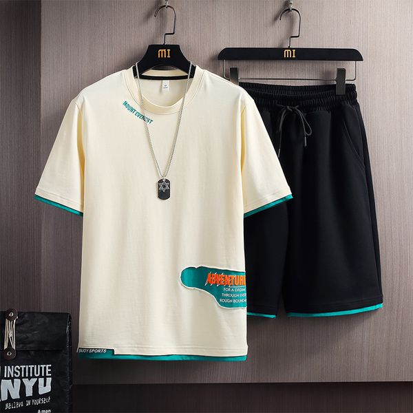 men's tracksuits 2023 summer set harajuku 100 cotton tshirt and shorts fashion two piece short sleeve male streetwear sports 230710, Gray
men's tracksuits 2023 summer set harajuku 100 cotton tshirt and shorts fashion two piece short sleeve male streetwear sports 230710, Gray