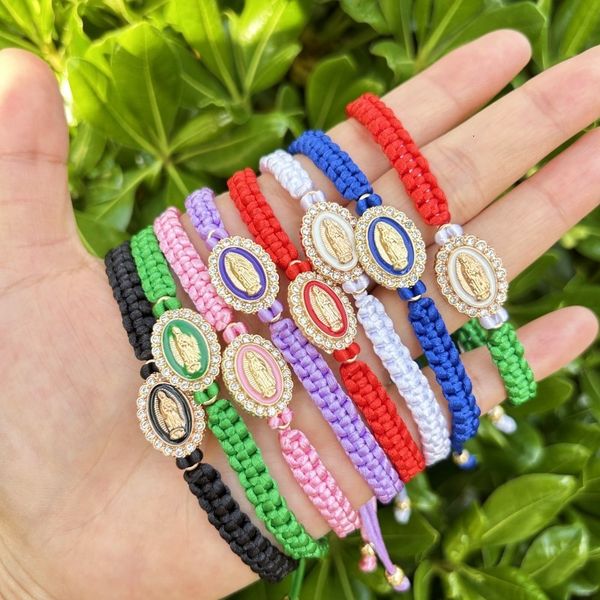 chain 12 pieces religious virgin mary charm jewelry handmade catholic our lady of guadalupe braided rope string women hand bracelet 230710, Black
chain 12 pieces religious virgin mary charm jewelry handmade catholic our lady of guadalupe braided rope string women hand bracelet 230710, Black