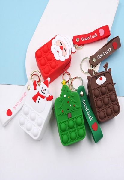 christmas fidget toys key chains cartoon animal design mouse dinasour santa claus tree pop its mini bubbles purse sensory puzzle c8010401, Slivery;golden
christmas fidget toys key chains cartoon animal design mouse dinasour santa claus tree pop its mini bubbles purse sensory puzzle c8010401, Slivery;golden