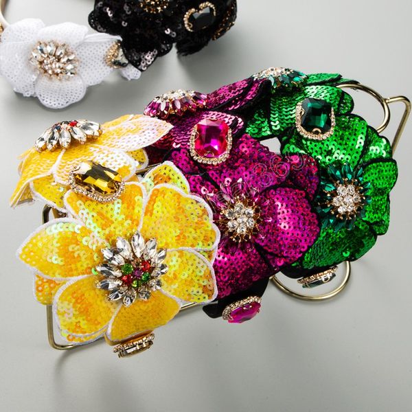 luxury rhinestone sequins flower fabric headbands fashion hair accessories women's trend party shining wide-brimmed hairband hair hoop, Slivery;white
luxury rhinestone sequins flower fabric headbands fashion hair accessories women's trend party shining wide-brimmed hairband hair hoop, Slivery;white
