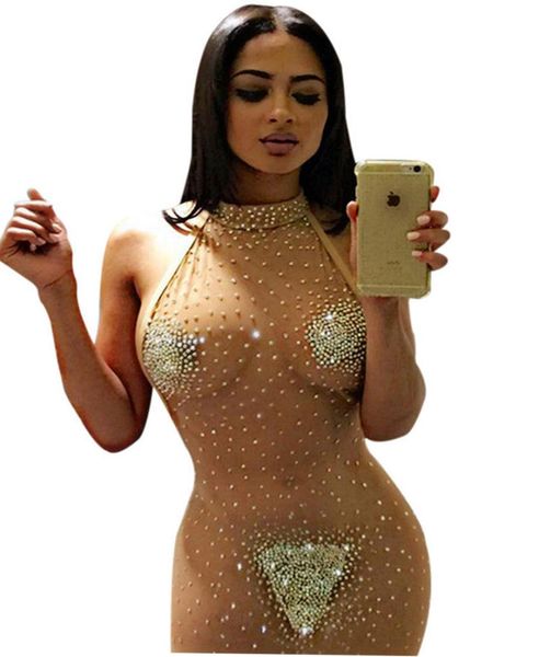 women dress mesh beading solid bodycon sleeveless fashion party club dress 692468, White;black
women dress mesh beading solid bodycon sleeveless fashion party club dress 692468, White;black