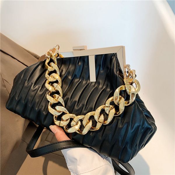 evening bag s bag trend fashionable thick chain crossbody striped leather ladies hand luxury shoulder woman 230711
evening bag s bag trend fashionable thick chain crossbody striped leather ladies hand luxury shoulder woman 230711