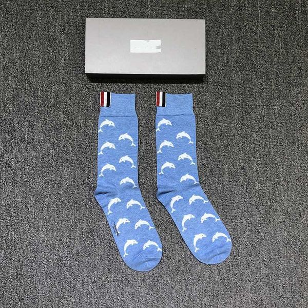 men's socks thom tb anti-slip cotton mid-tube dolphin printed sock for men women luxury brand floor stockings socks birthday gifts, Black
men's socks thom tb anti-slip cotton mid-tube dolphin printed sock for men women luxury brand floor stockings socks birthday gifts, Black