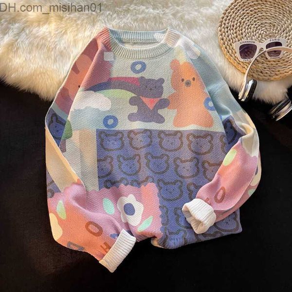 women's sweaters korobov korean chic streetwear japanese style sweater winter knitted cartoon dring vintage thick extra large jumping w, White;black
women's sweaters korobov korean chic streetwear japanese style sweater winter knitted cartoon dring vintage thick extra large jumping w, White;black