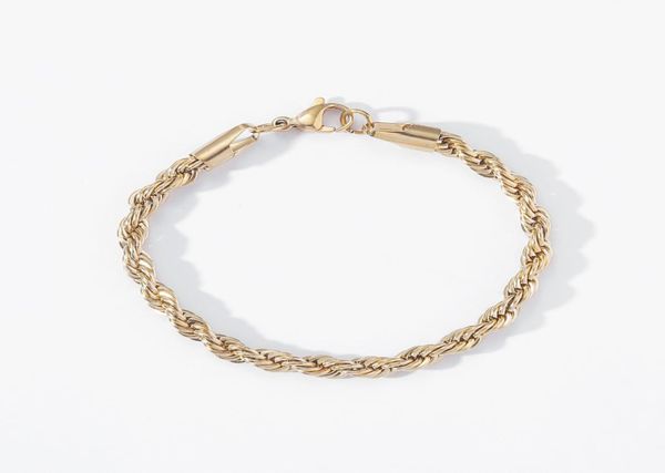 hip hop 18k gold plated stainless steel 5mm ed rope chain bracelet women039s link chain for men hiphop jewelry gift in bul5002279, Black
hip hop 18k gold plated stainless steel 5mm ed rope chain bracelet women039s link chain for men hiphop jewelry gift in bul5002279, Black