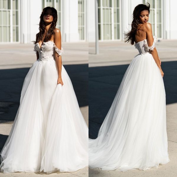 fashion a line wedding dresses for bride off shoulder appliques sequins wedding dress tulle designer bridal gowns sweep train, White
fashion a line wedding dresses for bride off shoulder appliques sequins wedding dress tulle designer bridal gowns sweep train, White