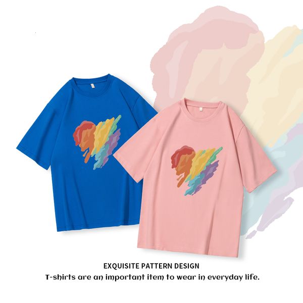 mens tshirts men rainbow love print tees loose oversized tshirts casual fashion couples harajuku tee shirt streetwear hip hop t 230710, White;black
mens tshirts men rainbow love print tees loose oversized tshirts casual fashion couples harajuku tee shirt streetwear hip hop t 230710, White;black