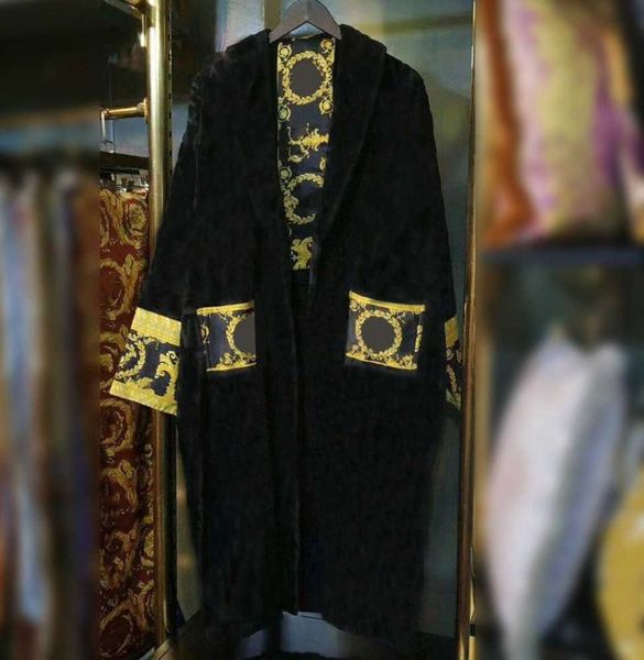 mens womens home robes shawl collar cotton soft fluffy sleepwear designer brand luxury vintage bathrobe pajamas lovers dres casual style, Black;brown 
mens womens home robes shawl collar cotton soft fluffy sleepwear designer brand luxury vintage bathrobe pajamas lovers dres casual style, Black;brown