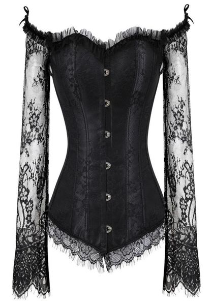 halloween victorian floral lace long flare sleeve lolita ruffle bridal corset push up bra bustier burlesque party dancing corset w6004517, Black;white
halloween victorian floral lace long flare sleeve lolita ruffle bridal corset push up bra bustier burlesque party dancing corset w6004517, Black;white