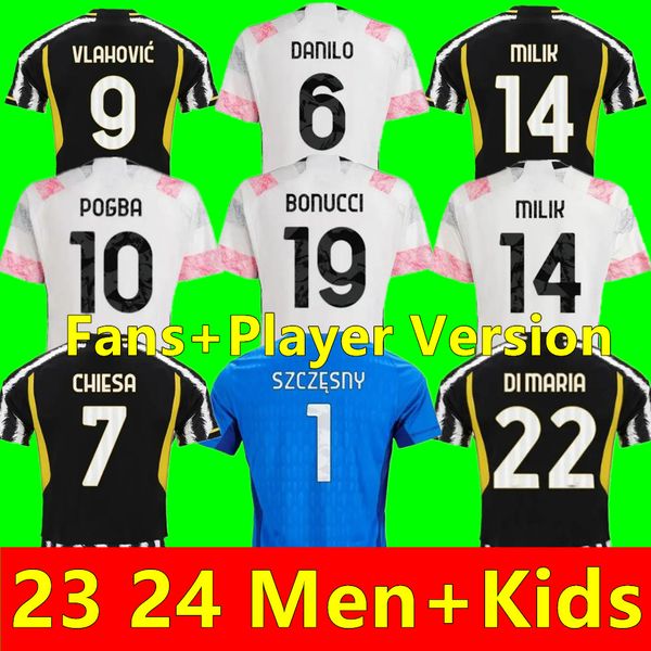 23 24 vlahovic chiesa milik soccer jerseys fans player version 2023 2024 bonucci football shirts kit di maria juventuss soccer uniform magli, Black;yellow
23 24 vlahovic chiesa milik soccer jerseys fans player version 2023 2024 bonucci football shirts kit di maria juventuss soccer uniform magli, Black;yellow