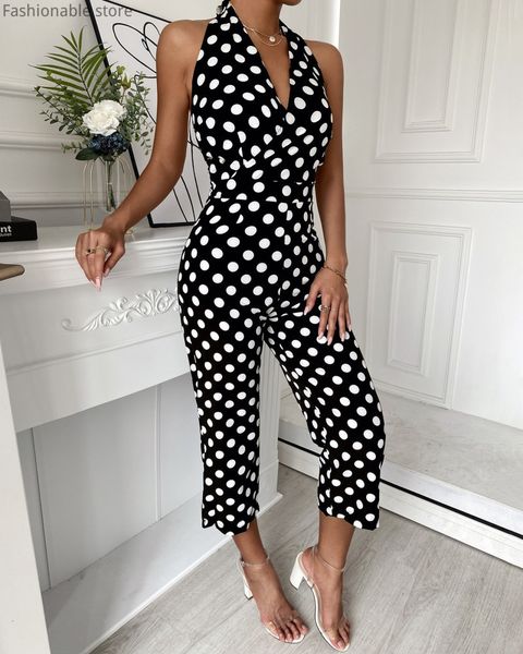 women's jumpsuits rompers women's polkadot printed suspender jumpsuit sleeveless backless lace catsuit 230710, Black;white
women's jumpsuits rompers women's polkadot printed suspender jumpsuit sleeveless backless lace catsuit 230710, Black;white