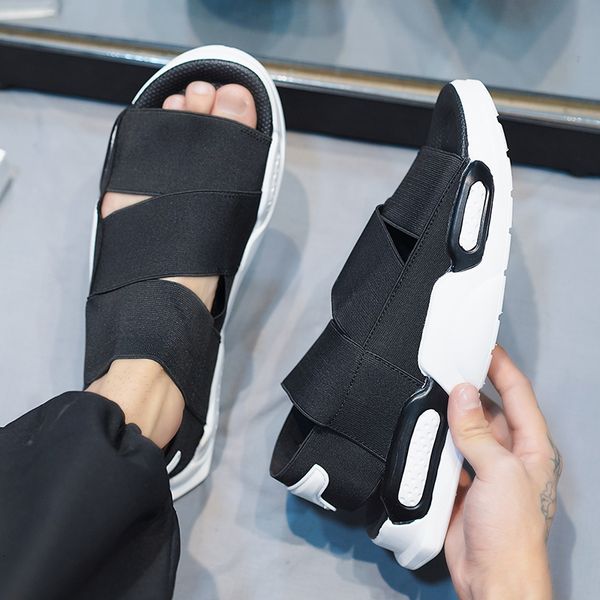sandals concise fashion men's sandals solid color men summer shoes casual comfortable open toe sandals soft beach footwear male shoes 2, Black
sandals concise fashion men's sandals solid color men summer shoes casual comfortable open toe sandals soft beach footwear male shoes 2, Black