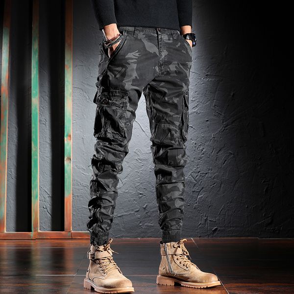 men's jeans fashion designer men camouflage military trousers multi pockets casual cargo pants hombre zipper bottom hip hop joggers 230, Blue
men's jeans fashion designer men camouflage military trousers multi pockets casual cargo pants hombre zipper bottom hip hop joggers 230, Blue