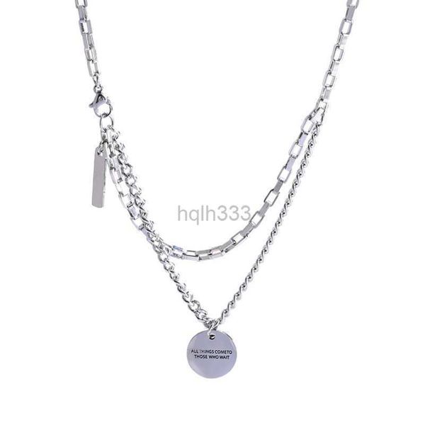 inspirational letter titanium steel necklace men's fashion ins hip hop fashion brand light luxury sweater chain new fashion accessories, Silver
inspirational letter titanium steel necklace men's fashion ins hip hop fashion brand light luxury sweater chain new fashion accessories, Silver