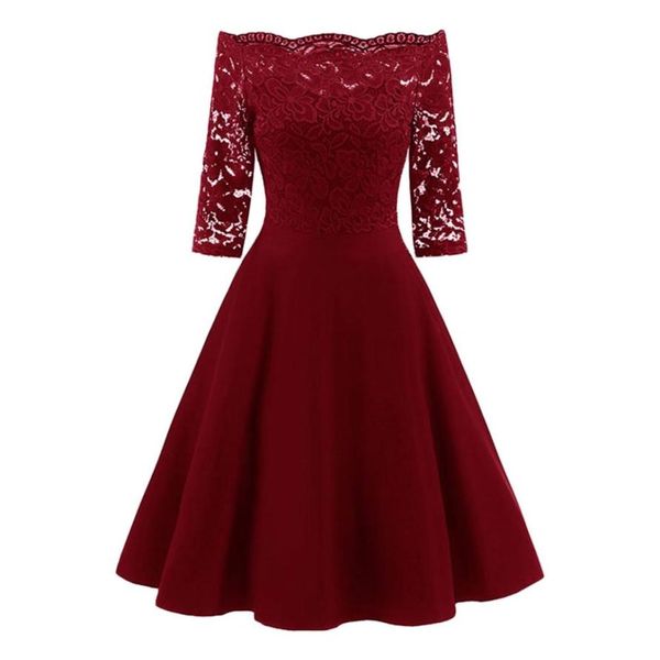 zaful spring women retro dress lace panel off the shoulder vintage flare dresses elegant solid midi party dress vestido mujer8298602, White;black
zaful spring women retro dress lace panel off the shoulder vintage flare dresses elegant solid midi party dress vestido mujer8298602, White;black