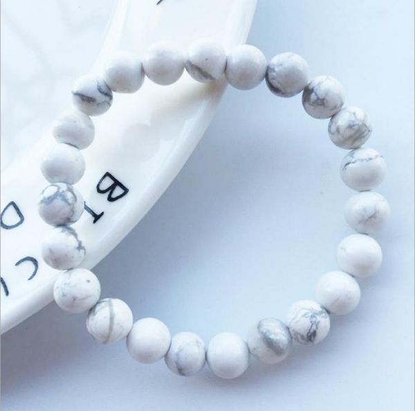 charm bracelets 8mm matte glaze white howlite lucky gem stone mala beads strand meditation men women jewelry2500018, Golden;silver
charm bracelets 8mm matte glaze white howlite lucky gem stone mala beads strand meditation men women jewelry2500018, Golden;silver