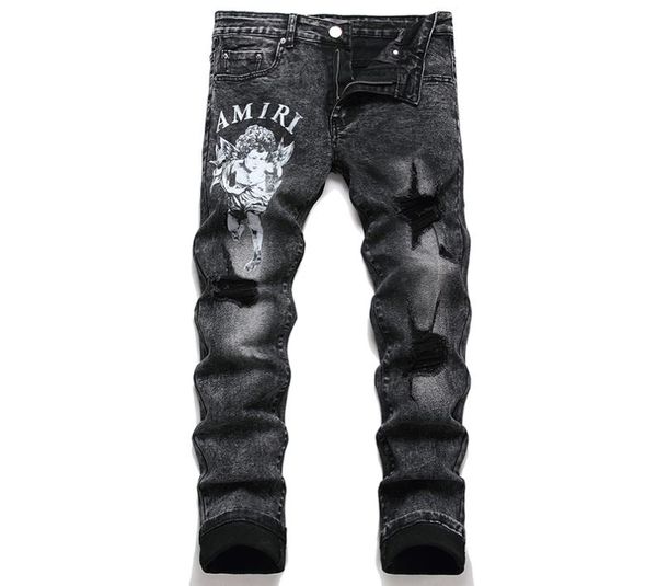fashion printed letter men039s jeans ripped patch denim pants men embroidered skinny jeans male casual streetwear trousers9361909, Blue
fashion printed letter men039s jeans ripped patch denim pants men embroidered skinny jeans male casual streetwear trousers9361909, Blue