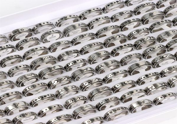 fashion rotatable spinner stainless steel rings moon sun cat star flower heart cloud jewelry for women men mix style party gifts w1504709, Golden;silver
fashion rotatable spinner stainless steel rings moon sun cat star flower heart cloud jewelry for women men mix style party gifts w1504709, Golden;silver
