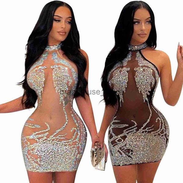 basic casual dresses echoine women hang a neck mesh skinny drilling perspective mini dress summer nightclub party elegant dresses vestidos j, Black;gray
basic casual dresses echoine women hang a neck mesh skinny drilling perspective mini dress summer nightclub party elegant dresses vestidos j, Black;gray