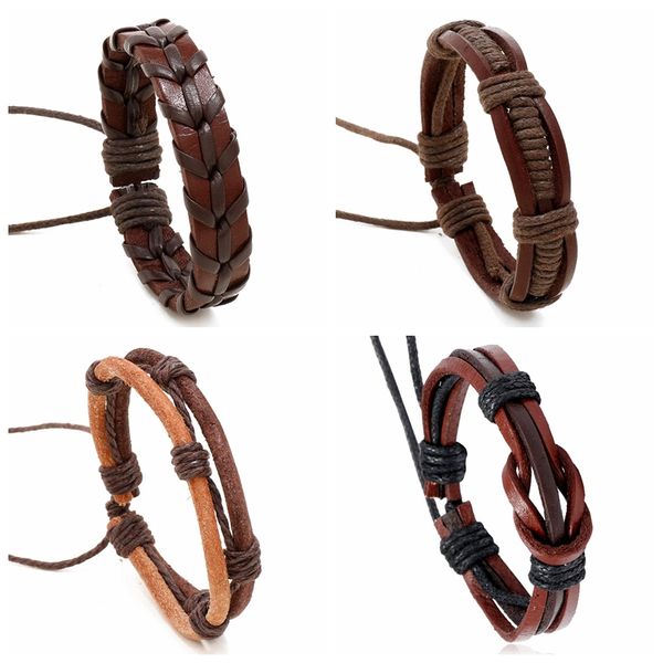 trendy handmade leathe wrap braided bracelets for men women couple leather hemp jewelry accessories black brown multicolor promotion gifts w
trendy handmade leathe wrap braided bracelets for men women couple leather hemp jewelry accessories black brown multicolor promotion gifts w