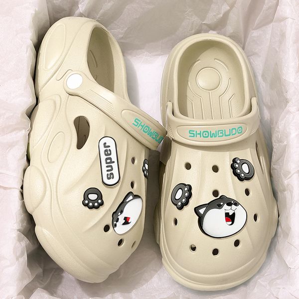 sandals qyckaby men's and women's sandals summer soft eva beach hole shoes outdoor slide anti slip cartoon diy designer personaliz, Black
sandals qyckaby men's and women's sandals summer soft eva beach hole shoes outdoor slide anti slip cartoon diy designer personaliz, Black