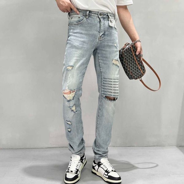 2023 designer ksubi jeans for mens man pants rip denim biker grey paint distress stretch motorcycle bone halloween purple jeans jeans for me, Blue
2023 designer ksubi jeans for mens man pants rip denim biker grey paint distress stretch motorcycle bone halloween purple jeans jeans for me, Blue