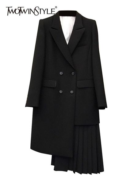 pants twotwinstyle korean fashion blazer for women notched collar long sleeve patchwork ruched solid blazers female clothing new 2022, Black
pants twotwinstyle korean fashion blazer for women notched collar long sleeve patchwork ruched solid blazers female clothing new 2022, Black