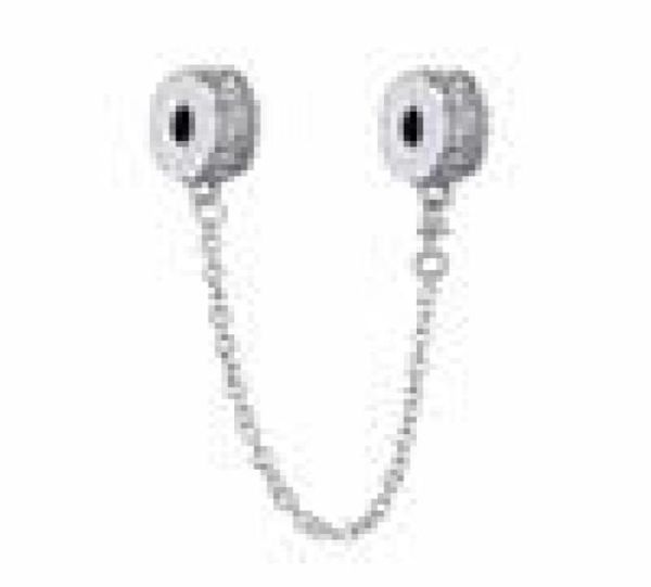 925 sterling silver shining elegance clip safety chain with clear pave cz charm fits european jewelry bead bracelets1374011, Black
925 sterling silver shining elegance clip safety chain with clear pave cz charm fits european jewelry bead bracelets1374011, Black