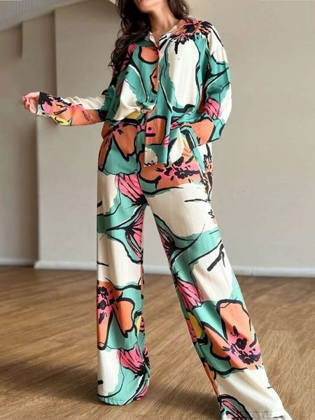 women's two piece pants 2-piece women's set summer spring flower printed shirt set and trouser set 2-piece tracksuit set 230710, White
women's two piece pants 2-piece women's set summer spring flower printed shirt set and trouser set 2-piece tracksuit set 230710, White