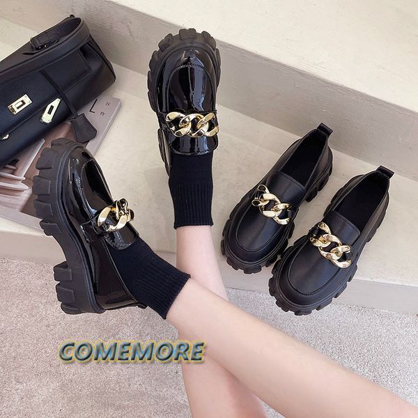 dress shoes mary janes for women's platform round foot spring metal chain designer casual leather pu oxfords slip on loafers 230710, Black
dress shoes mary janes for women's platform round foot spring metal chain designer casual leather pu oxfords slip on loafers 230710, Black