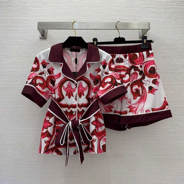 23ss women shorts sets casual suit womens designer clothing printed polo neck short sleeve elastic waist wide leg shorts set women clothes, White
23ss women shorts sets casual suit womens designer clothing printed polo neck short sleeve elastic waist wide leg shorts set women clothes, White