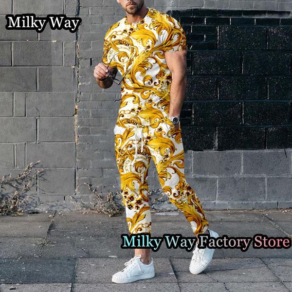 dress chain print men tracksuit summer 2 pieces tshirt trousers set vintage jogging suit male fashion clothing retro outfit, White
dress chain print men tracksuit summer 2 pieces tshirt trousers set vintage jogging suit male fashion clothing retro outfit, White
