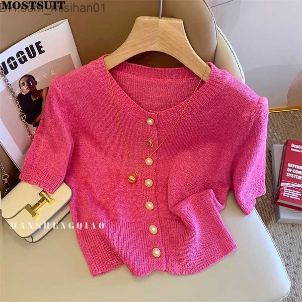 women's sweaters 2023 summer elegant knitted women's sweater short sleeve o-neck single breasted knitted pure thin fashion women&#, White;black
women's sweaters 2023 summer elegant knitted women's sweater short sleeve o-neck single breasted knitted pure thin fashion women&#, White;black