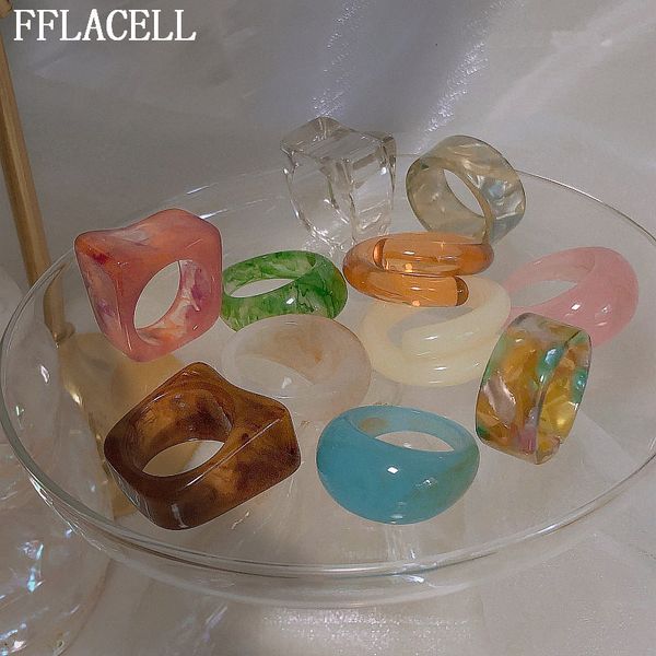 wedding rings fflacell summer fashion acrylic geometric irregular glass ball transparent resin colorful for women jewelry gifts 230710, Slivery;golden
wedding rings fflacell summer fashion acrylic geometric irregular glass ball transparent resin colorful for women jewelry gifts 230710, Slivery;golden