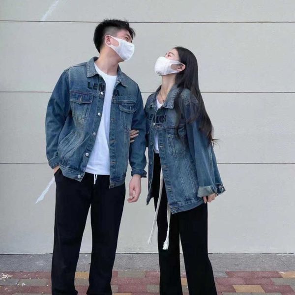 tide brand denim jacket fashion embroidered letters denim coat designer jackets men women spring lapel cardigan coat loose long sleeved top, Black;brown
tide brand denim jacket fashion embroidered letters denim coat designer jackets men women spring lapel cardigan coat loose long sleeved top, Black;brown