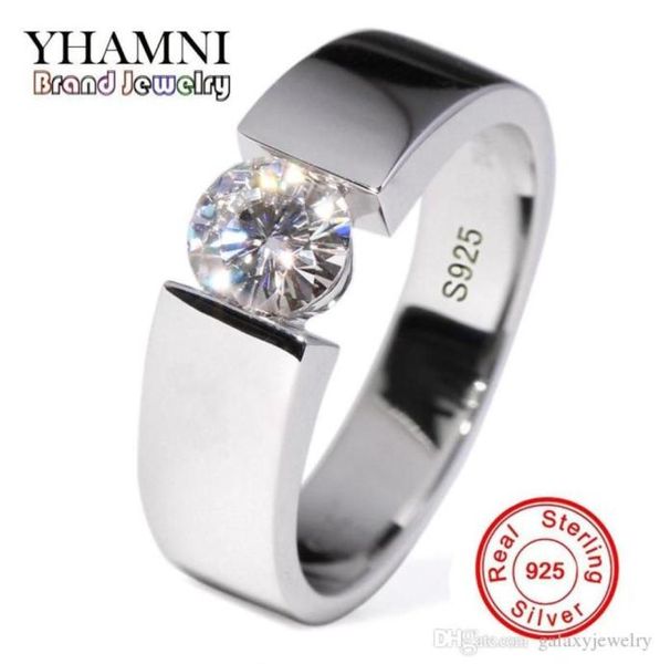 send silver certificate yhamni 100 real pure 925 silver ring 6mm sona cz diamond engagement wedding rings jewelry for men dr1065414666256, Slivery;golden
send silver certificate yhamni 100 real pure 925 silver ring 6mm sona cz diamond engagement wedding rings jewelry for men dr1065414666256, Slivery;golden