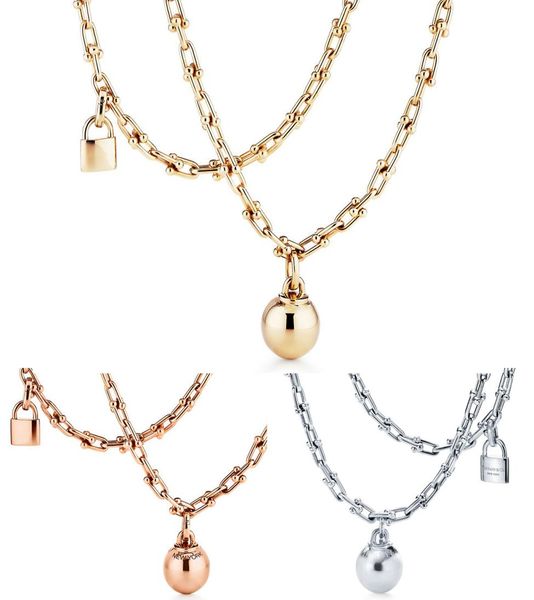 fashion luxury necklace hardwear jewelry designer lock ball pendant horseshoe necklaces for women party rose gold platinum long ch4071842, Silver
fashion luxury necklace hardwear jewelry designer lock ball pendant horseshoe necklaces for women party rose gold platinum long ch4071842, Silver