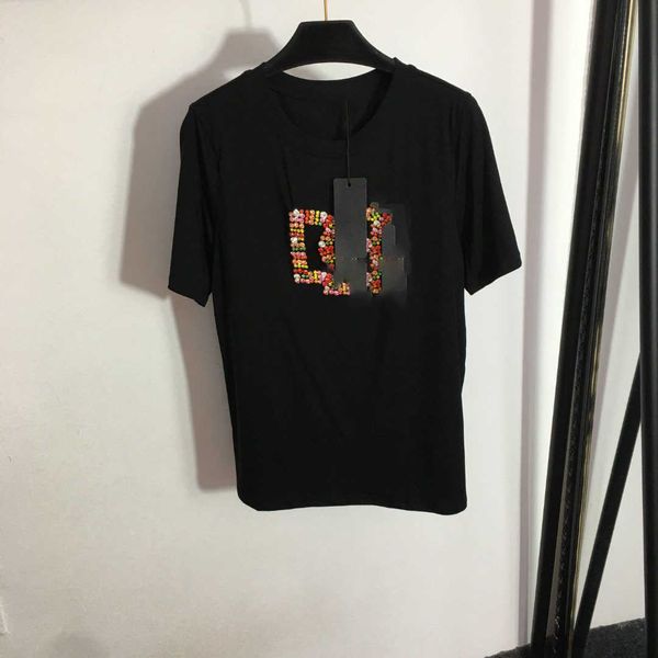 23ss tee womens t-shirt womens designer clothing colorful letter nail diamond loose short sleeve round neck t-shirt women clothes, White
23ss tee womens t-shirt womens designer clothing colorful letter nail diamond loose short sleeve round neck t-shirt women clothes, White