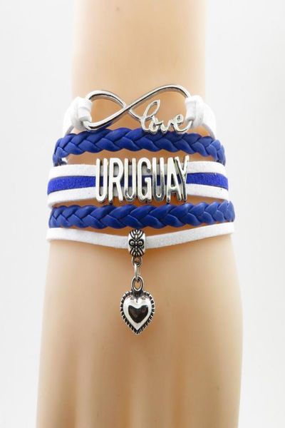 love uruguay national flag bracelet heart charm uruguay flag leather bracelets bangle for woman and man jewelry gift5893502, Golden;silver
love uruguay national flag bracelet heart charm uruguay flag leather bracelets bangle for woman and man jewelry gift5893502, Golden;silver