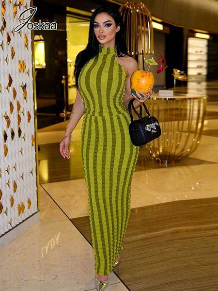 urban dresses joskaa popcorn textured green maxi dress women hipster halter backless slim robe spring 2023 elegant party night clubwear l230, White;black
urban dresses joskaa popcorn textured green maxi dress women hipster halter backless slim robe spring 2023 elegant party night clubwear l230, White;black