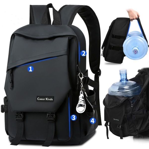 school bags style men's business backpack woman nylon solid color large capacity lapstudent schoolbag travel 2023 230710
school bags style men's business backpack woman nylon solid color large capacity lapstudent schoolbag travel 2023 230710