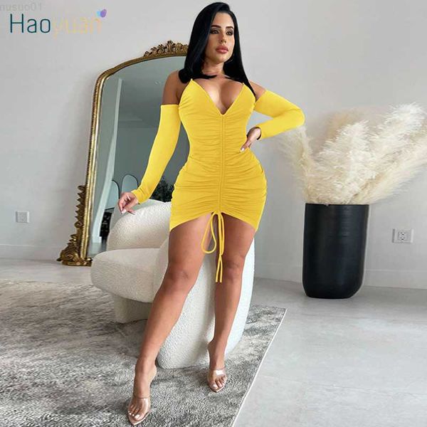 urban dresses haoyuan off shoulder bodycon mini dress backless women long sleeve festival outfits y2k clothing clubwear draped dresses l2307, White;black
urban dresses haoyuan off shoulder bodycon mini dress backless women long sleeve festival outfits y2k clothing clubwear draped dresses l2307, White;black