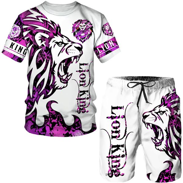 men's tracksuits summer animal tattoo tshirt the lion 3d printed oneck tees shorts suit oversized casual tracksuit set 230710, Gray
men's tracksuits summer animal tattoo tshirt the lion 3d printed oneck tees shorts suit oversized casual tracksuit set 230710, Gray