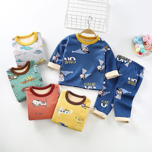 pajamas children thermal underwear sets autumn winter long-sleeved clothing kids cartoon clothes girls boys warm thickened pajama 230710, Blue;red
pajamas children thermal underwear sets autumn winter long-sleeved clothing kids cartoon clothes girls boys warm thickened pajama 230710, Blue;red